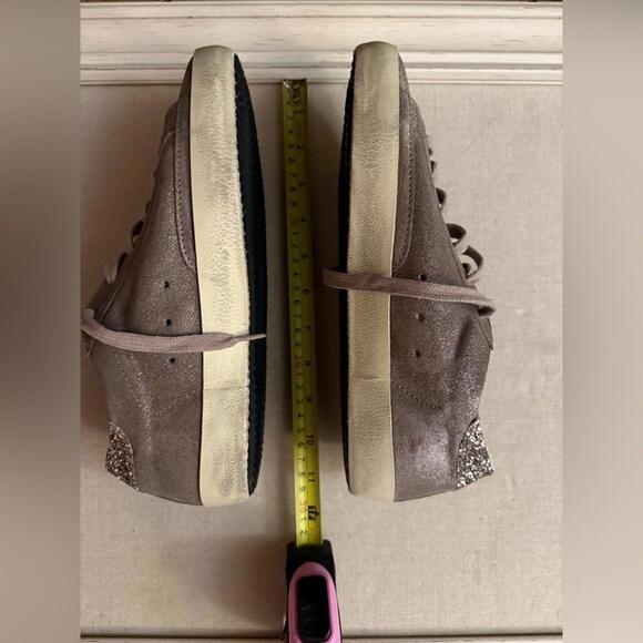 Golden Goose GGDB Private Ed Super Star suede pink leather w glitter NIB 40 - Picture 8 of 12